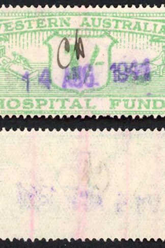 Western Australia 1/- Emerald Hospital Fund BF9