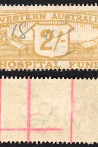 Western Australia 2/- Ochre Hospital Fund BF10