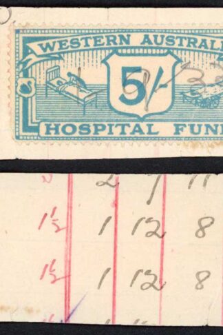Western Australia 5/- Turquoise Hospital Fund BF11