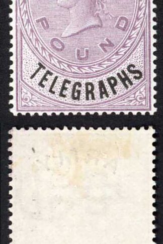 South Africa SGAT12 One Pound Lilac and Black Army Telegraphs M/M Very Fresh Ca