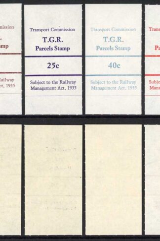 Tasmania 1966 Parcel Stamp Transport Department 1925 Act 1c to 2 Dollars U/M