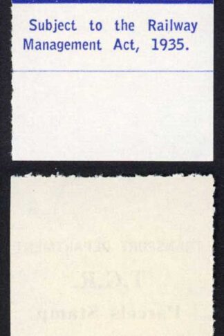 Tasmania 1966 Parcel Stamp Transport Department (Capital letters)1935 Act 2c U/M