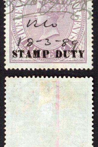 Ceylon BF61 Receipt Stamp opt Stamp Duty