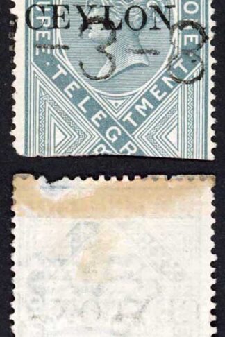 Ceylon SGT4 1R Grey India opt Ceylon Cat 15 pounds