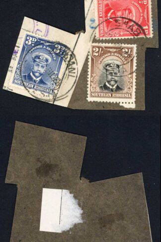 Southern Rhodesia SG12 SG5 SG2 2/- 3d and 1d Values Perf 14 Used on Piece