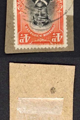Southern Rhodesia SG11 and SG6 1/6 Pair and 4d Values Used on Piece
