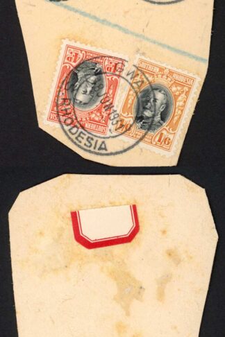 Southern Rhodesia SG11 SG6 1/6 and 4d Values Perf 14 Used on Piece
