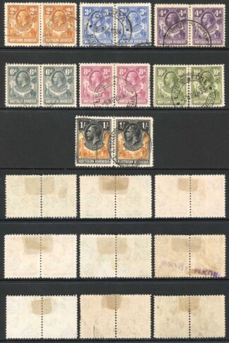 Northern Rhodesia SG1/10 Part Set Wmk Mult Script CA Used