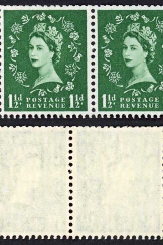 SB64 1 1/2d Wmk Edward Upright Perf E (1/2v) Booklet Pane of 2 U/M