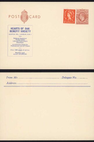 CS129 KGVI 2d Brown Postcard Stamped to Order Issue size G