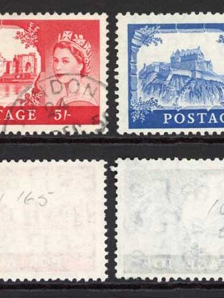 SG536/539 Waterlow high values Set 4 values fine used