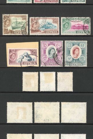 Cyprus SG173/87 Set of 15 Fine used Cat 80 pounds