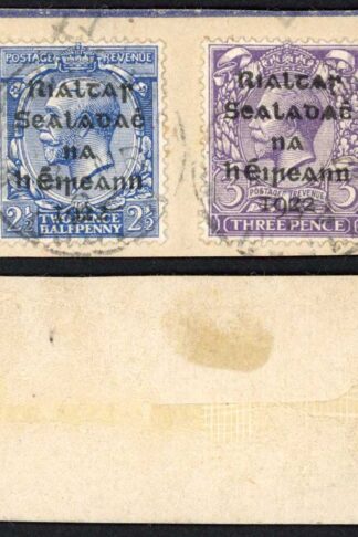 Ireland SG4 and SG5 on piece Cat 20.50 pounds
