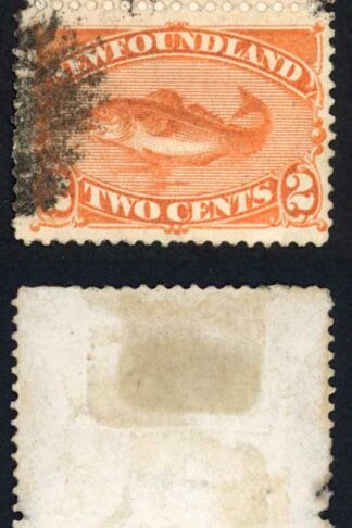 Newfoundland SG51 2c Orange-vermilion Cat 15 pounds