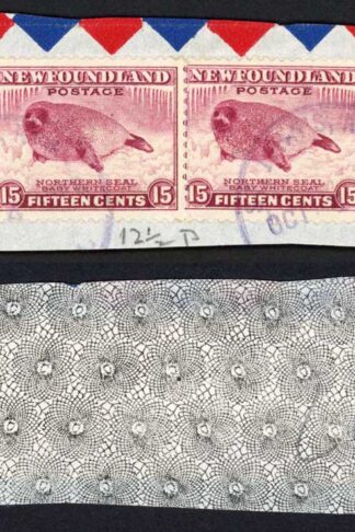 Newfoundland SG285 15c Claret Perf 12.5 Cat 34 pounds