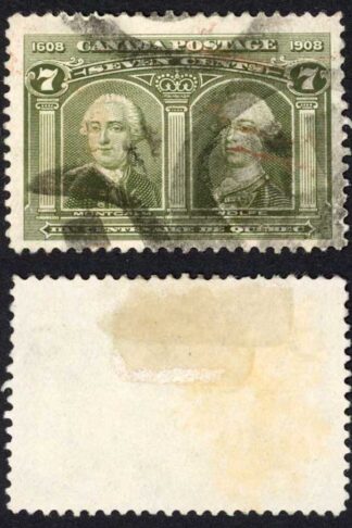 Canada SG192 7c Olive-green Cat 75 pounds