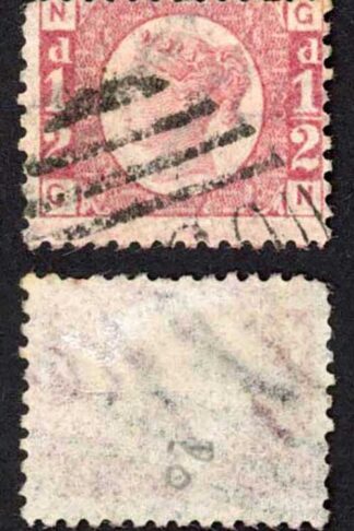 SG48 1/2d (GN) Plate 20 used Cat 85 pounds