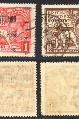 SG430/1 1924 Wembley Set used Cat 26 pounds