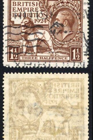 SG431 1 1/2d 1924 Wembley used cat 15 pounds