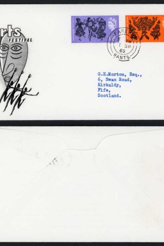 SG669-70 1965 C/W Arts Set on illustrated First Day Cover