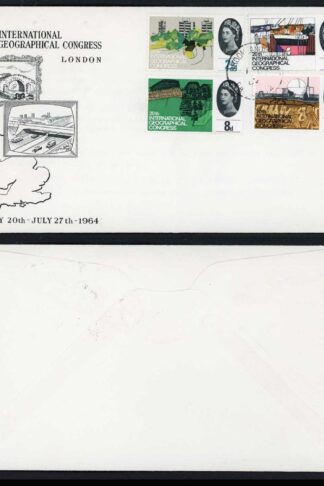 SG651-4 1964 Geographical Set on illustrated First Day Cover