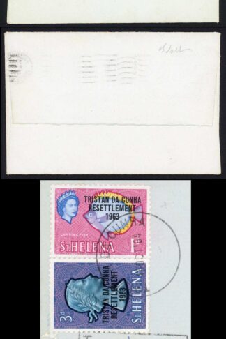 Tristan Da Cunha 1964 POST DUE COVER from the UK