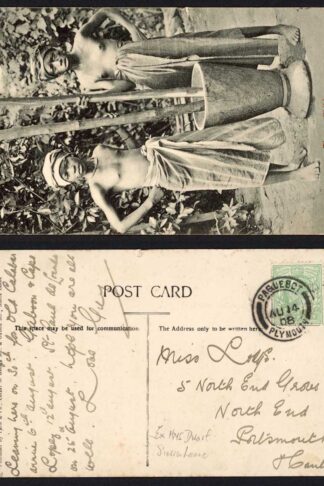 Sierra Leone Paquebot Postcard to the UK