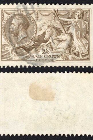 SG415a 2/6d Pale brown Bradbury Printing    Cat 85 pounds
