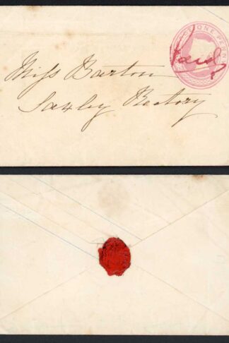 Penny Pink with Red PAID Manuscript cancel
