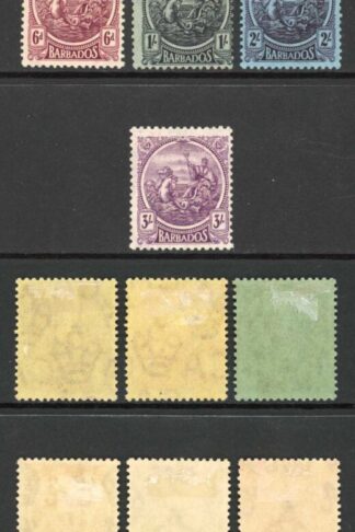Barbados SG213/28 set of 12 plus 1d Shade Cat 109.50 pounds