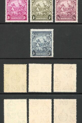 Barbados SG248/56a set of 16 U/M Cat 50 pounds