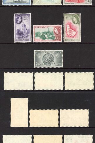 Barbados SG289/301 1953 Set of 13 U/M Cat 80 pounds