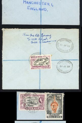 Nigeria 1959 Registered on cover to England