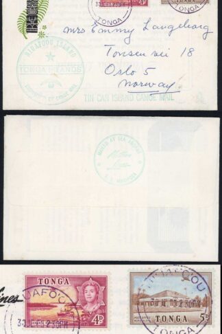 Tonga to Norway Tin Can Island Canoe Mail