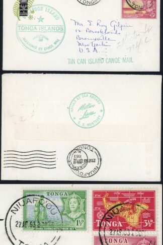 Tonga to USA Tin Can Island Canoe Mail
