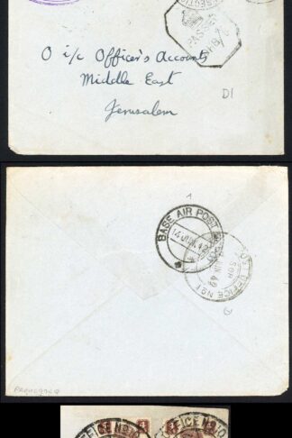 India 1942 Censored Field Post Office Cover