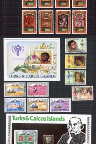 Turks and Caicos Used Collection Strong later QEII inc complete Definitive Sets