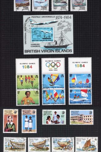 British Virgin Is Used Collection of QEII inc complete Sets etc