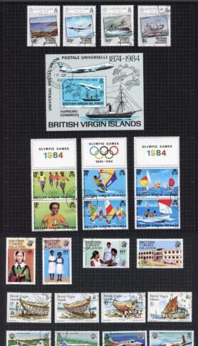British Virgin Is Used Collection of QEII inc complete Sets etc