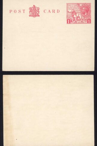 KGV 1924 1d Wembley Post Card MINT