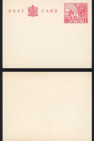 KGV 1924 1d Wembley Post Card MINT