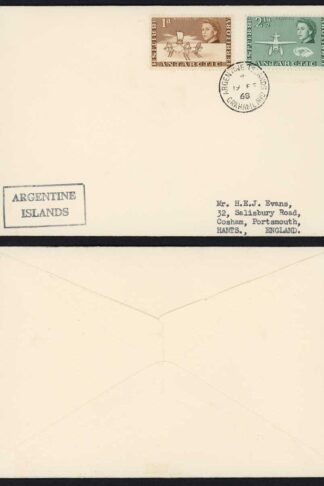 Falkland Is BAT stamps  with Argentine Island Graham land 1968 CDS