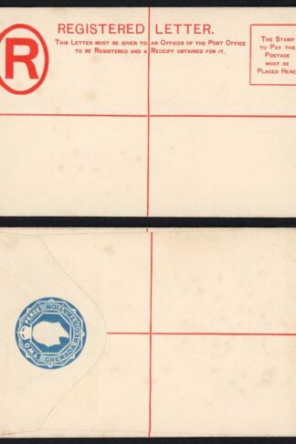 Grenada KEVII 2d Registered envelope Mint
