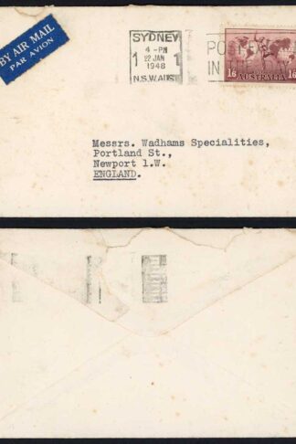 Australia 1/6 rate to England reintroduced in 1944