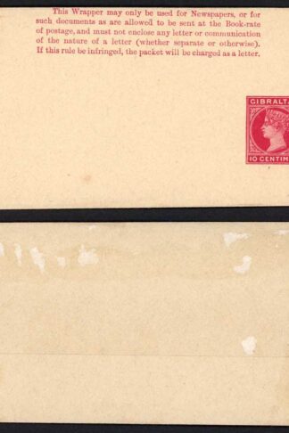 Gibraltar HG7 10c carmine wrapper mint