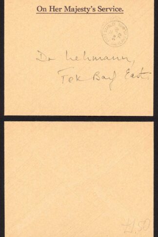 Falkland Is 1972 OHMS Cover from Port Stanley to Fox Bay