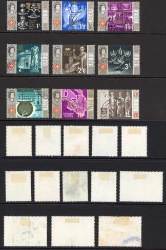 Malta SG330/48 1965 QEII Part Set of 19 Used