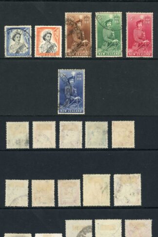 New Zealand SG723/36 1953-59 QEII Set of 16 Used