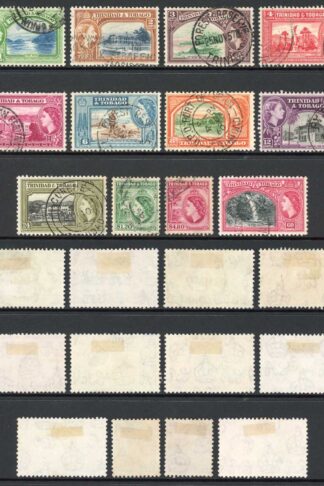 Trinidad and Tobago SG267/59 QEII 1953-59 Set of 12 Used