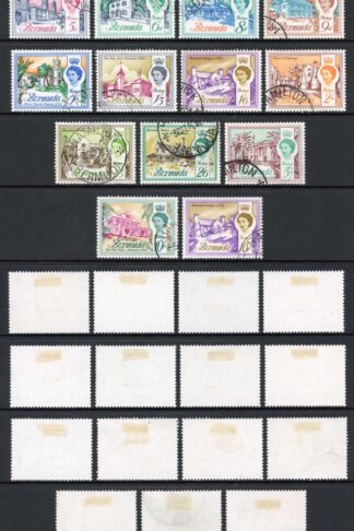 Bermuda SG163/78 QEII Part Set of 17 Used